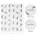 PRASNE Lashing Dental Bibs Disposable 125 Pack + Lash Pillow Cover | White 3-Ply Towels | Waterproof Towels 13 x 18 | Black Eyelash Printed - Buy Online on SooperMarket.com