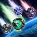 Lynbly Astro Jump Ball 4 pieces Space Ball Bounce Ball Mini Bouncing Ball Toy High jumps rubber ball Mini Jump Ball for Kids Party Gift Bouncing Ball for Children for Sports Training Outdoor