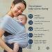 Konny Baby Carrier Original AirMesh 2XL - Hassle-Free Custom Fit Infant Sling Wrap for Newborns to Toddlers (Black) - Buy Online on SooperMarket.com