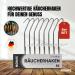 Premium Stainless Steel Smeck Hook Set - 21cm Meat & Fish Smoking Hooks for Trout Salmon Eel - Ideal Smoked Chips Accessories (8 Pack) - Buy Online on SooperMarket.com