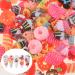100Pcs Resin Candy Sweet Charms for DIY Nail Art Craft - Cute Slime Charms Beads for Ice Cream Design - Includes Tweezers - BAIYIYI - Buy Online on SooperMarket.com