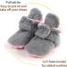 TMEOG Baby Booties Slippers | Infant First Walking Shoes | Winter Sock Crib Shoes for Boys Girls 0-18 Months | Light Grey Pink Furry | 6-12 Months - Buy Online on SooperMarket.com