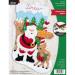 Bucilla Felt Applique Christmas Stocking Kit  18  North Pole Santa