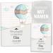 OLGS U-Book and Vaccination Pass covers 3-part set |Transport |Examination booklet Shuffle & vaccination passport cover Gift idea Personalizing with names (uhefh lle vaccination passport cover hot air balloon) U-magazine set 3-part Hot air balloon