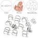 Niuhong 24 Pieces Jewellery Dreadlocks Braids Hair Clips Braiding Hair Cuffs Hair Rings Viking Braids Loc Hair Accessories Hair Clips Braids Accessories Women and Girls (Silver) - Buy Online on SooperMarket.com