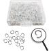 600 Pcs Silver Plated Jump Rings Split Rings - 6mm Jewelry Making Supplies - Buy Online on SooperMarket.com