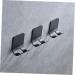 Osaladi 12-Pc Razor-Free Bathroom Hooks | Decorative Wall Hook for Cabinets | Child-Safe Aluminum | Black | Efficient Space-Saving Solution - Buy Online on SooperMarket.com