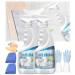Tile Grout Cleaner Sprayer Powerful Grout Cleaner for Tile Floors Tile Grout Cleaner and Whitener Ceramic Tile Marble Cleaning Liquid Multipurpose Kitchen Bathroom Cleaner (2PCS)