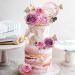 19 PCS Flower Cake Toppers | Butterfly Cake Decorations | Happy Birthday Toppers with Artificial Roses and Eucalyptus | Wedding Baby Shower Supplies (Purple) - Buy Online on SooperMarket.com