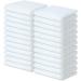 Zuperia 100% Cotton Luxury Wash Cloths 24 Pack - Soft & Absorbent Face Towels for Spa Gym Hotel, 12x12 Inches, White - Pack of 24 - Buy Online on SooperMarket.com