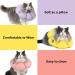 HiDREAM Cat Cone Collar | Cute & Waterproof Elizabethan E-Collar for Cats | Anti-Bite & Lick Wound Healing Collar | Safety Cat Recovery Collar | Medium - Purple - Buy Online on SooperMarket.com