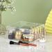 Clear Acrylic Square Cube Storage Box with Lid - 7.9x7.9x3.9 Inches for Jewelry, Coins, Crafts - Organizers for Home & Sewing Supplies - Buy Online on SooperMarket.com