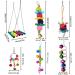 Esrise Bird Toys - Colorful Hanging Wood Bells for Conures Lovebirds & Finch | International Shipping - Buy Online on SooperMarket.com