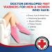Doctor Developed Heated Booties - Foot Warmers for Women & Men - Heat Therapy Socks with Microwavable Heating Pad - Pink - One Size - Buy Online on SooperMarket.com