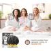 mikimini Black Shower Cap for Women Men & Girls - Reusable Waterproof Bathing Hat - Stretchy, Non-fading - Medium Size - Pack of 1 (Black+Yellow) - Buy Online on SooperMarket.com