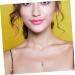 KALLORY 1pc Crystal Rough Necklace Healing Crystal Necklace Clavicle Chain Neck Decoration Grace Miss Tennis - Buy Online on SooperMarket.com