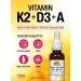 Natural Factors Vitamin K2 + D3 + A liquid drops 30ml Easy-to-Take Liquid 120 Doses per Bottle 50mcg/1000iu/500iu Supports Immune Health Bone & Teeth Health Vegetarian - Buy Online on SooperMarket.com
