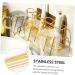 Zerodeko 2-Pack Rustproof Toothbrush Holder & Cup - Elegant Bathroom Organizer for Toothbrushes Razors & Makeup Brushes - Light Luxury Steel Design (24x14cm) - Buy Online on SooperMarket.com