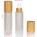 Cosidea 6-Pack 60ml Glass Spray Bottles with Bamboo Lid | Fine Mist Pumps for Perfume & Toner | Eco-Friendly Containers for Toiletries - Buy Online on SooperMarket.com