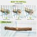 4 Pack Natural Wood Bird Perch for Bird Cages - Parrot Stand Platform Exercise Toys - Cage Accessories for Budgies, Cockatiel, Conure, Parakeet - Paw Grinding Stick Perch Stand - Buy Online on SooperMarket.com