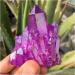 Beautiful Purple Flame Aura Stone Quartz Crystal Cluster Specimen Home Decoration Full of Texture - Buy Online on SooperMarket.com