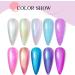 Purple Nail Varnish Chrome Nail Polish Glitter Aurora Gel Nail Varnish Quick Dry Soak Off Nail Art Manicure Pedicure For Professional Drying No UV Needed For Women Party 8ml - Buy Online on SooperMarket.com