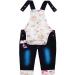 KIDSCOOL SPACE Baby Denim Overalls | 3D Cartoon Knitted Jean Dungarees (Blue) - 3-6 Months - Buy Online on SooperMarket.com