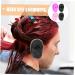 Healeved 4pcs Hair Dye Earmuffs - Black Ear Cuff Baking Oil Shawl - 7.5x5cm - Assorted Color | Shop Now - Buy Online on SooperMarket.com