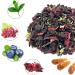 Plant Gift Ireland Spring Fruit Tea Oganic Fruit Herbal Tea All Natural Flavors Loose Leaf Roselle Grapes Blueberries Peppermint Non GMO Vegan Tea Bags Into Iced Tea & Hot Tea 70G/2.5oz - Buy Online on SooperMarket.com
