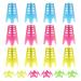 EROMAP Golf Simulator Tees, 18 Pcs Indoor Golf Tees Golf Mat Tees Plastic Golf Tees Practice Golf Tees Perfect for Turf and Driving Range Winter Golf Tees, Tall + Short Yellow, Green and Pink