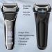 Buy Electric Shaver for Men - Rechargeable Foil Razor with Beard Trimmer LED Display Travel Lock & USB-C Charging - Perfect for Wet/Dry Shaving - Buy Online on SooperMarket.com