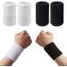Niuhong 4 Pcs Stretchy Bracelet Welding Tapes - Comfortable & Breathable Cotton Bands for Fitness Running & Ball Games - Flexible Wristband Equipment - Buy Online on SooperMarket.com