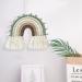 Rainbow Macrame Wall Hanging for Nursery Decor - Handmade Cotton Tassel for Kids Room (Beige) - Buy Online on SooperMarket.com