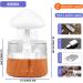 Rain Cloud Humidifier with Colorful Lights and Water Drop Sound - Wood Aroma Diffuser for Home Desk Bedside - Buy Online on SooperMarket.com