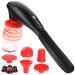 Handheld Back Massager 2600 mah with Heat for Muscles, Back, Foot, Neck, Shoulder, Leg, Calf Pain Relief – Cordless, Electric Percussion Full Body Massager- 6 Speeds (Matte Black)