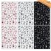 6 Sheets 3D Flower Nail Art Stickers - Self-Adhesive Leaf & Floral Designs for DIY Manicure - Red White Black Nail Decals for Women - Buy Online on SooperMarket.com