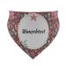 Printplanet - Dog Halen with name or text - Neck towel for dogs - layout vintage flower pattern - size M size m vintage flower pattern