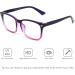 GQUEEN Horn-Rimmed Glasses - Stylish UV400 Fake Glasses for Men & Women | Non-Prescription Nerd Glasses in Purple - Buy Online on SooperMarket.com