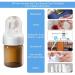 Hydra Roller Microneedle Derma Roller & Stamp Serum Applicator Kit - 2 in 1 Titanium Micro Needle Tool with 2 Empty Ampule Bottles - Cosmetic Microneedling Set - Buy Online on SooperMarket.com