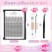 Glowing Win Eyelash Extension Set - 228 PCS Individual Cluster Lashes Kit with Lash Bond & Applicator 20D 0.07D Single Eyelashes for Stunning Volume | International Shipping Available - Buy Online on SooperMarket.com