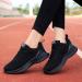 Rytejfes Women's Elegant Velcro Sneakers - Winter Indoor Shoes - Stylish Black & White Slip-On Sneakers for Girls - Size 40-42 EU - Buy Online on SooperMarket.com