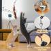 Autoau Interactive Cat Toy with Suction Cup Bird Feather Teaser Wand - Ideal for Indoor Cats and Kittens - 5 Bells, Feather Filler, Training Tool - Buy Online on SooperMarket.com