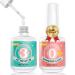 Dip Powder Liquid Set - 2 in 1 Dip Powder Base & Top Coat and Activator for Dipping Powder Nail Kit Fast Dry French Nail Art Beginner Manicure Salon(0.5oz)