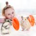 2 Pieces Hamster Ball 12cm Small Animals Dwarf Hamster Ball Transparent Spinning Running Wheel Small Animals Cage Accessories (Red + Yellow) - Buy Online on SooperMarket.com