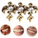 PACKOVE 9 Pcs Retro Vintage Decor Retro Decor Teeth Grills European and American Metal Cross - Buy Online on SooperMarket.com