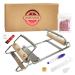 INDIVSHOW Adjustable Bead Loom,Seed Bead Loom Kit Includes Thread,Beading Needles, 8000 Grains Czech Beads,Calipers, Thimble,Yarn Scissors for Adults Kit,Bracelet Making Kit Bead Loom Adjustable