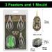 Realure 4-in-1 Method Feeder Accessories for Carp Fishing - Inline Lead Feeder with Weights | 40G 50G 60G | Pellets & Feeder Rod Essentials - Buy Online on SooperMarket.com