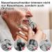 Manual Stainless Steel Nasal Hair Trimmer with Cleaning Brush | Portable Nose & Ear Hair Cutter for Home & Travel - Buy Online on SooperMarket.com