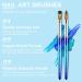 Buy Size 10 Acrylic Nail Brush - 100% Pure Kolinsky 3D Art Nail Brush with Gradient Blue Handle for Nail Extension & Carving - Buy Online on SooperMarket.com