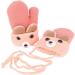 AIDIER Baby Winter Mittens with Fleece Lining | Knitted Gloves for Boys and Girls 0-3 Years | Deep Pink - Buy Online on SooperMarket.com